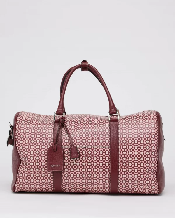 luxury leather travel bag and weekend bag nora's bags