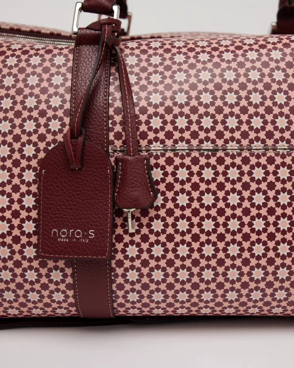 luxury leather travel bag and weekend bag nora's bags