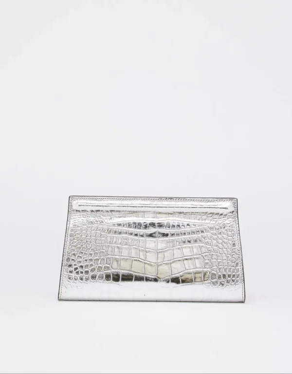 Looking for a small clutch for a date night? Want to downsize your large, bulky purse yet, still leave enough room for the essentials? This leather clutch bag is the ideal companion for a night out of town. The mosaic on the sides adds a touch of both luxury and elegance, and the Croco always gives the impression that you are wearing something valuable, while the leather construction ensures durability. The clutch is large enough to fit your essentials yet, small enough to be easily carried.