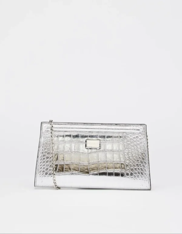 Looking for a small clutch for a date night? Want to downsize your large, bulky purse yet, still leave enough room for the essentials? This leather clutch bag is the ideal companion for a night out of town. The mosaic on the sides adds a touch of both luxury and elegance, and the Croco always gives the impression that you are wearing something valuable, while the leather construction ensures durability. The clutch is large enough to fit your essentials yet, small enough to be easily carried.