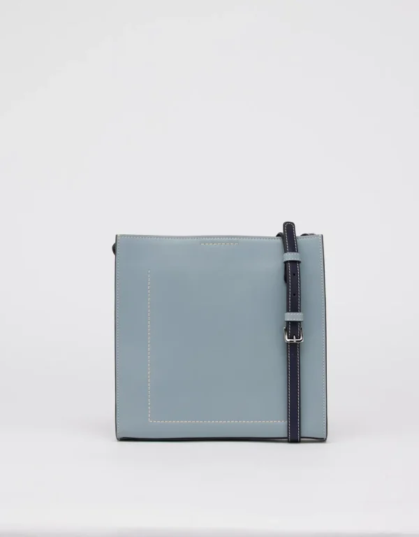 This genuine handmade leather bag with embossed prints is crafted from high-quality calf leather and designed to carry all your essentials. It contains an extra compartment for valuable stuff and an adjustable strap to wear it comfortably as a crossbody or as a shoulder bag depending on your preference. This unisex, classy, and chic bag with colors combination has a beautiful story to tell from its unique design. Whether you're running errands or headed to a party, this bag will add a touch of luxury to your look.