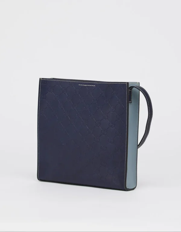 This genuine handmade leather bag with embossed prints is crafted from high-quality calf leather and designed to carry all your essentials. It contains an extra compartment for valuable stuff and an adjustable strap to wear it comfortably as a crossbody or as a shoulder bag depending on your preference. This unisex, classy, and chic bag with colors combination has a beautiful story to tell from its unique design. Whether you're running errands or headed to a party, this bag will add a touch of luxury to your look.