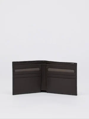 This beautiful wallet is Pleasantly compact and thin, this leather wallet will hold your essentials and slip easily into a pocket.
The Croco print on this wallet makes it look elegant and timeless. It has a minimalist design and is made of high-quality calf leather. It has eight card slots and two compartments for bills.